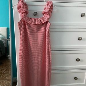 Zara Red and White Dress